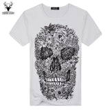 Mens Skull Pattern T-Shirt - 2 x Styles