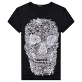 Mens Skull Pattern T-Shirt - 2 x Styles