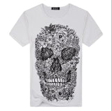 Mens Skull Pattern T-Shirt - 2 x Styles