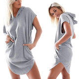 Ladies Lazy Long Hoodie