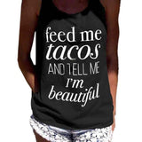 Ladies Feed Me Tacos Top